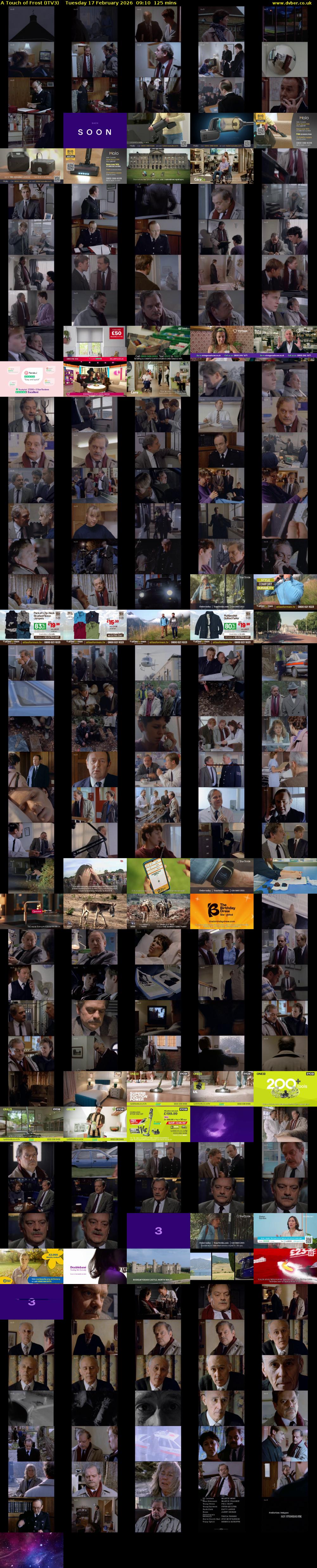 A Touch of Frost (ITV3) Tuesday 17 February 2026 09:10 - 11:15