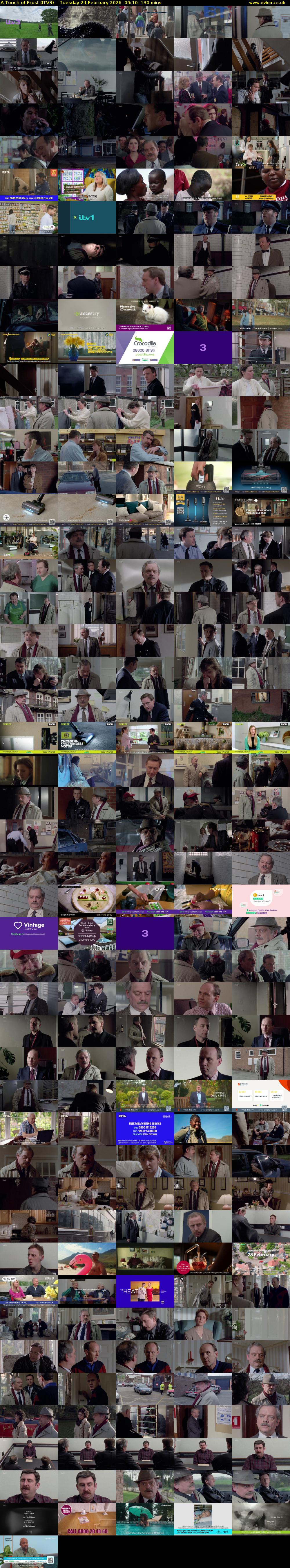 A Touch of Frost (ITV3) Tuesday 24 February 2026 09:10 - 11:20