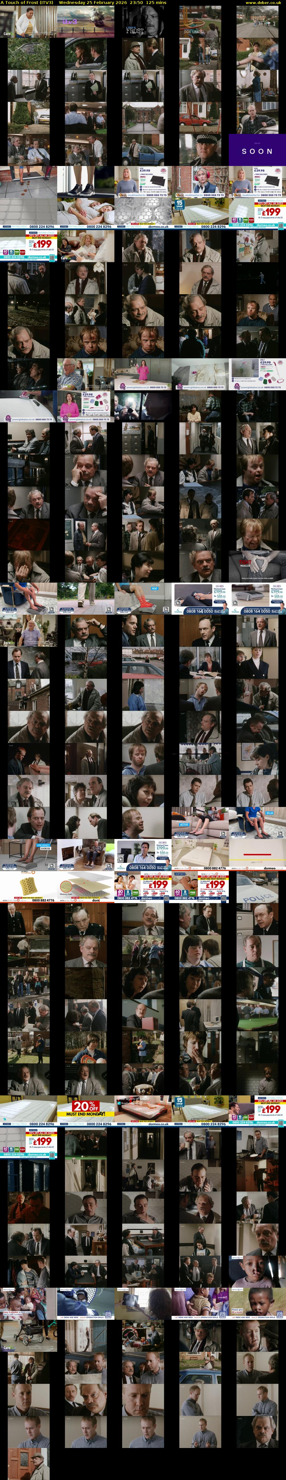 A Touch of Frost (ITV3) Wednesday 25 February 2026 23:50 - 01:55