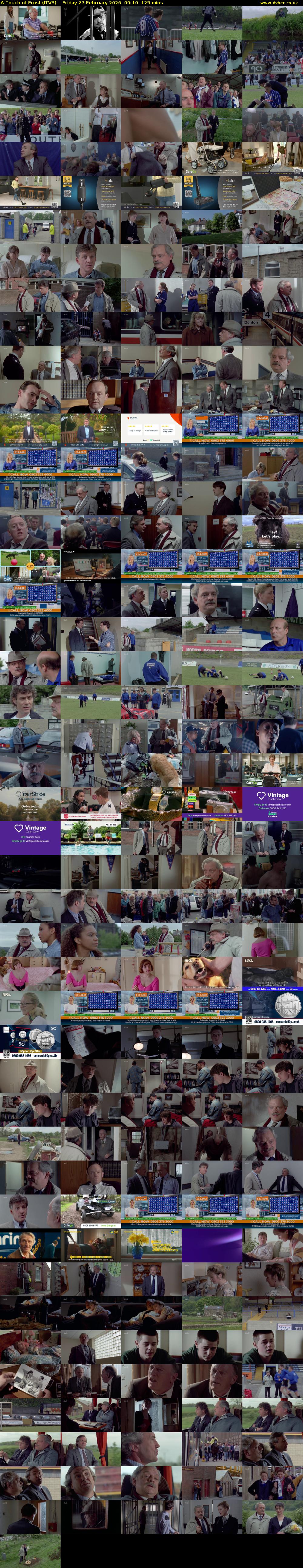 A Touch of Frost (ITV3) Friday 27 February 2026 09:10 - 11:15