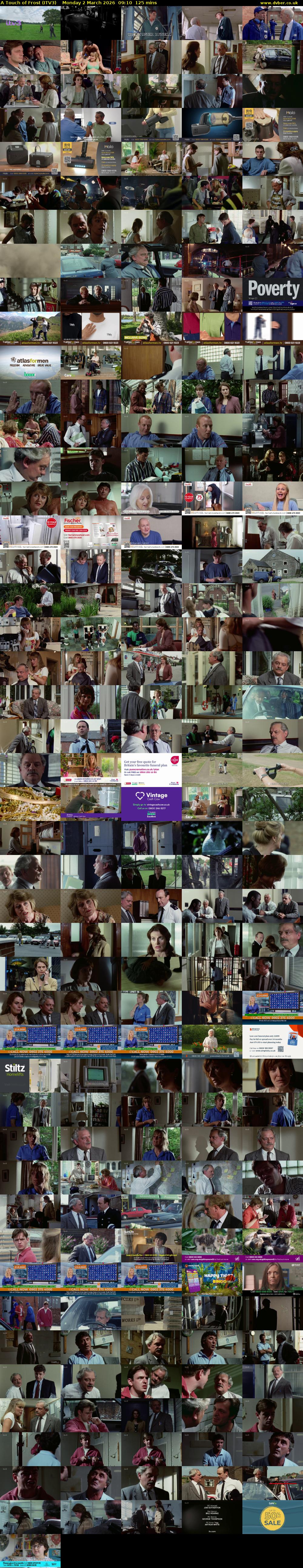 A Touch of Frost (ITV3) Monday 2 March 2026 09:10 - 11:15