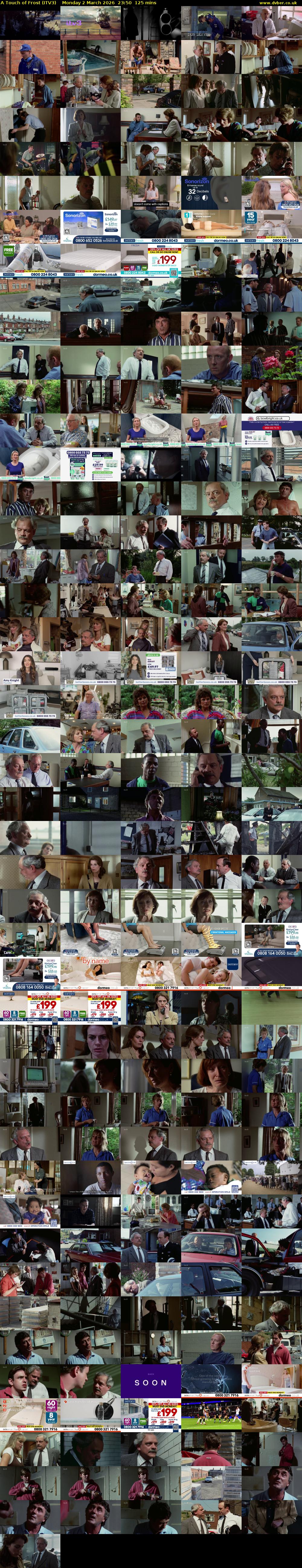 A Touch of Frost (ITV3) Monday 2 March 2026 23:50 - 01:55