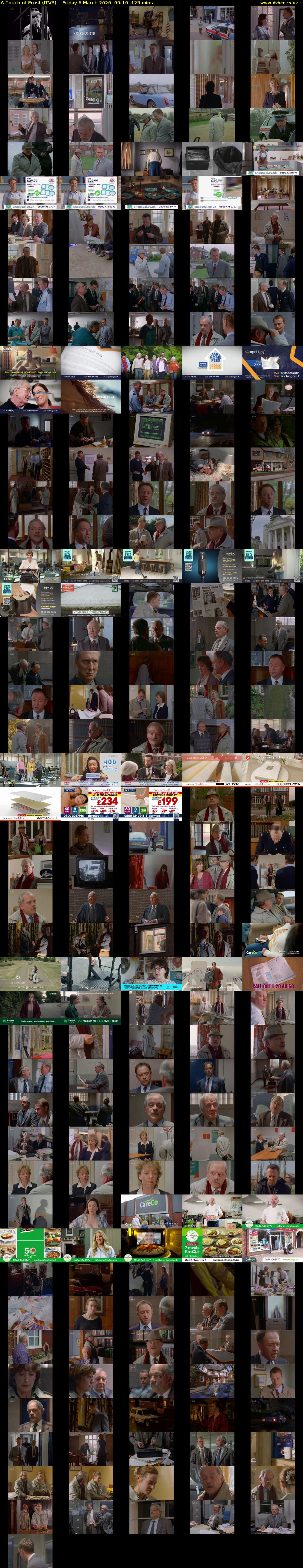 A Touch of Frost (ITV3) Friday 6 March 2026 09:10 - 11:15