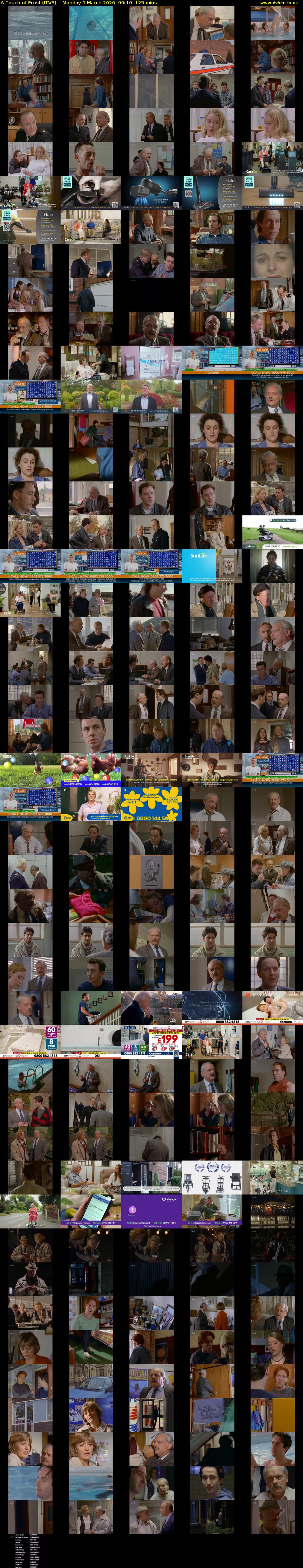 A Touch of Frost (ITV3) Monday 9 March 2026 09:10 - 11:15