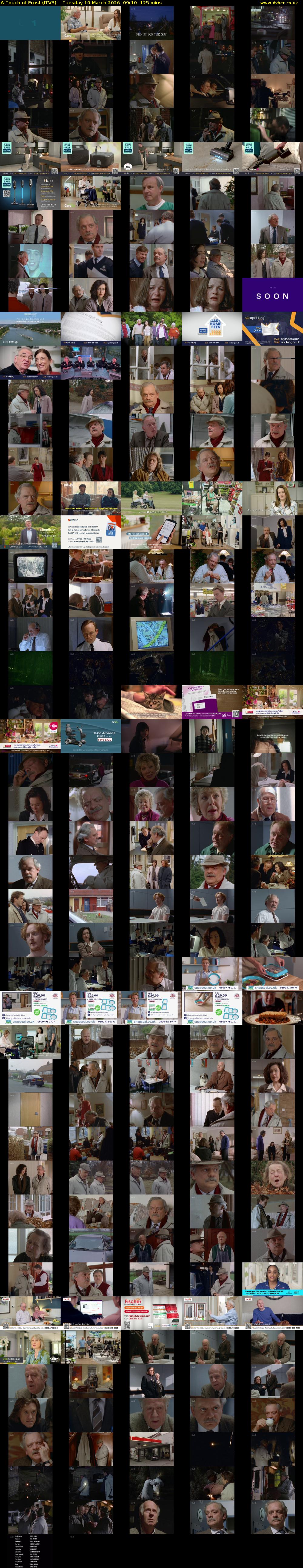A Touch of Frost (ITV3) Tuesday 10 March 2026 09:10 - 11:15