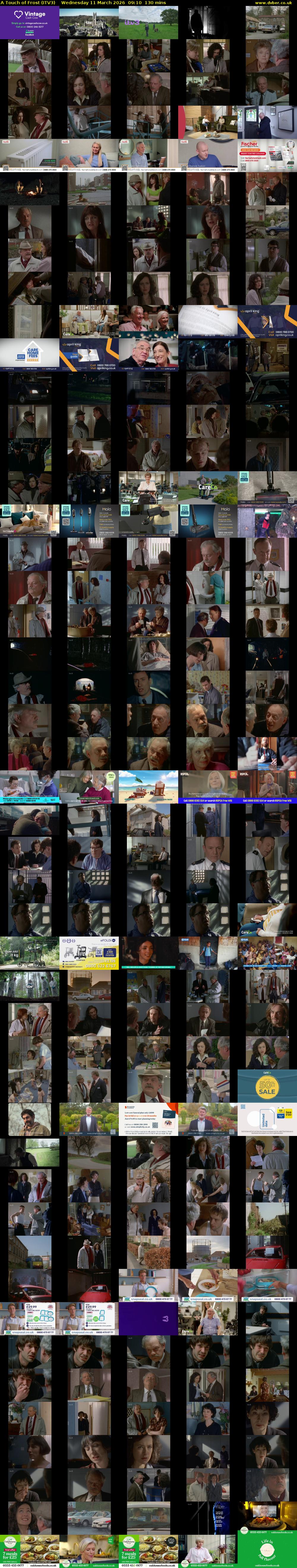 A Touch of Frost (ITV3) Wednesday 11 March 2026 09:10 - 11:20
