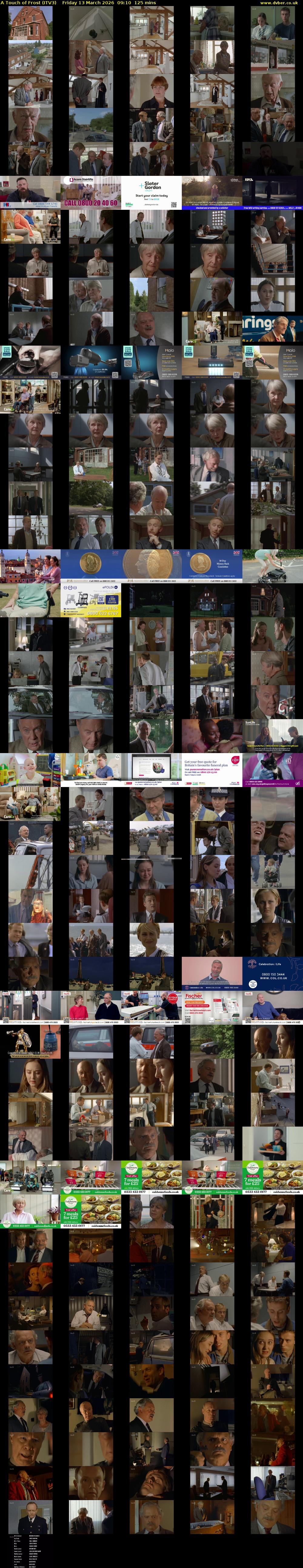 A Touch of Frost (ITV3) Friday 13 March 2026 09:10 - 11:15