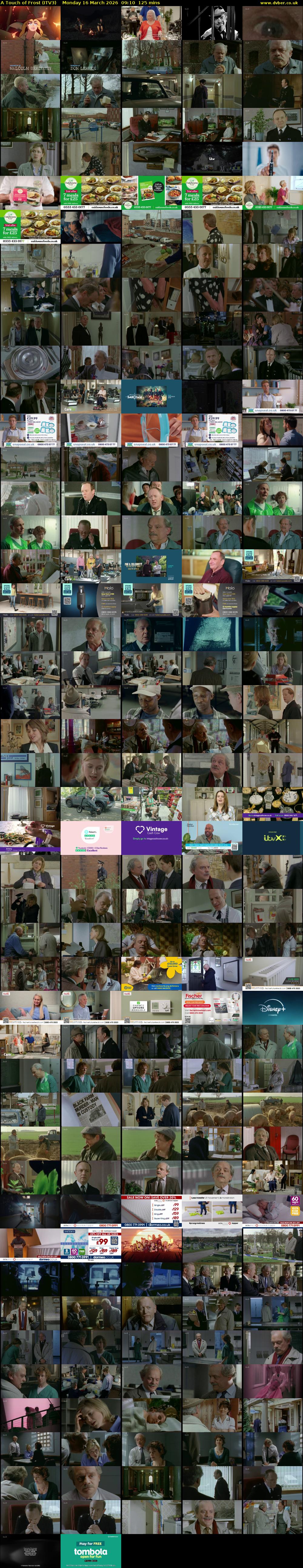 A Touch of Frost (ITV3) Monday 16 March 2026 09:10 - 11:15