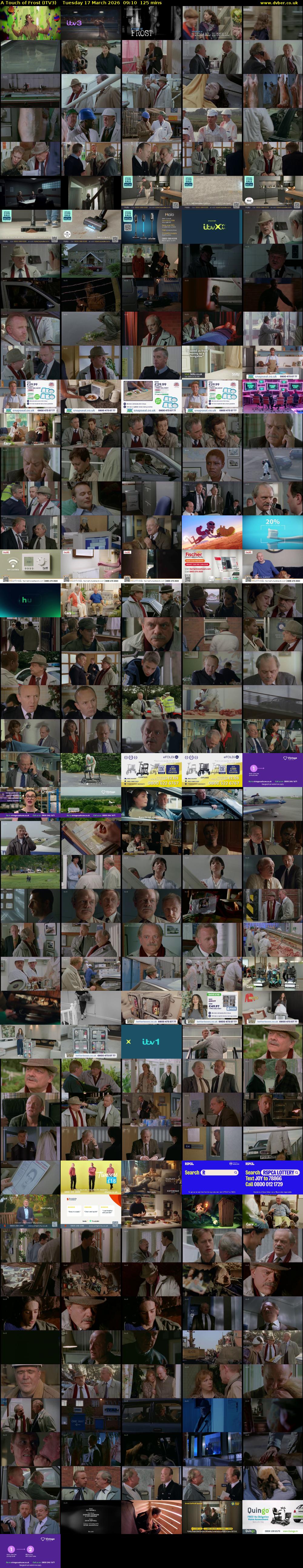 A Touch of Frost (ITV3) Tuesday 17 March 2026 09:10 - 11:15
