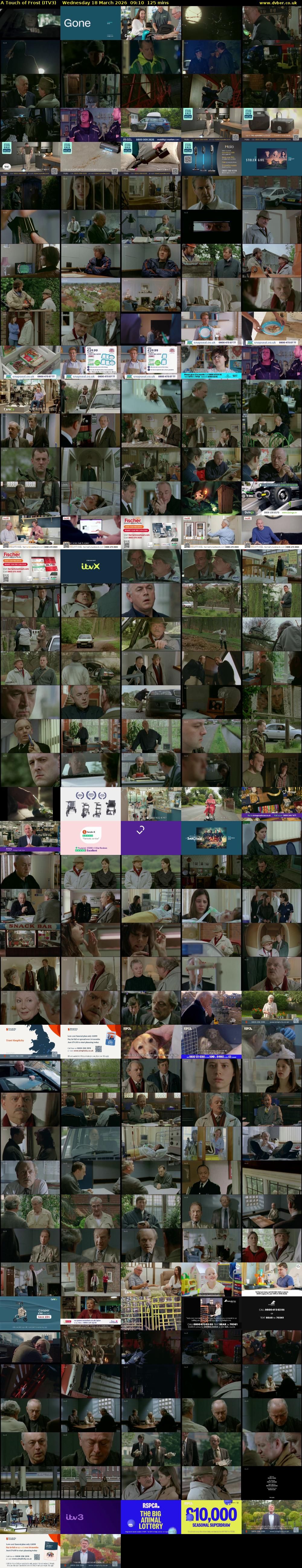 A Touch of Frost (ITV3) Wednesday 18 March 2026 09:10 - 11:15