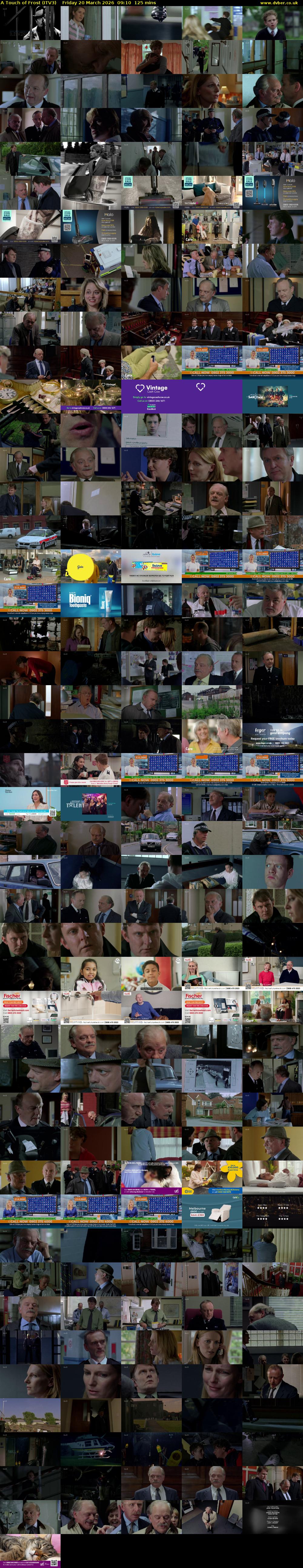 A Touch of Frost (ITV3) Friday 20 March 2026 09:10 - 11:15