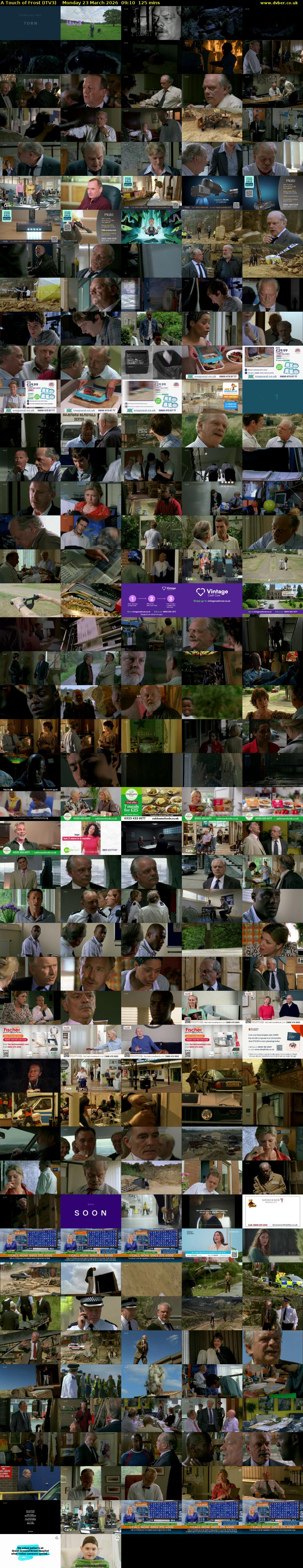 A Touch of Frost (ITV3) Monday 23 March 2026 09:10 - 11:15