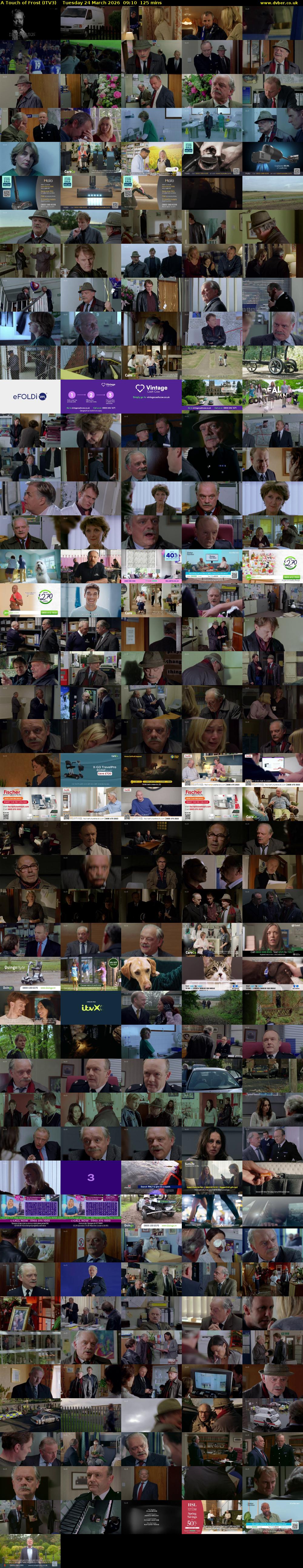 A Touch of Frost (ITV3) Tuesday 24 March 2026 09:10 - 11:15