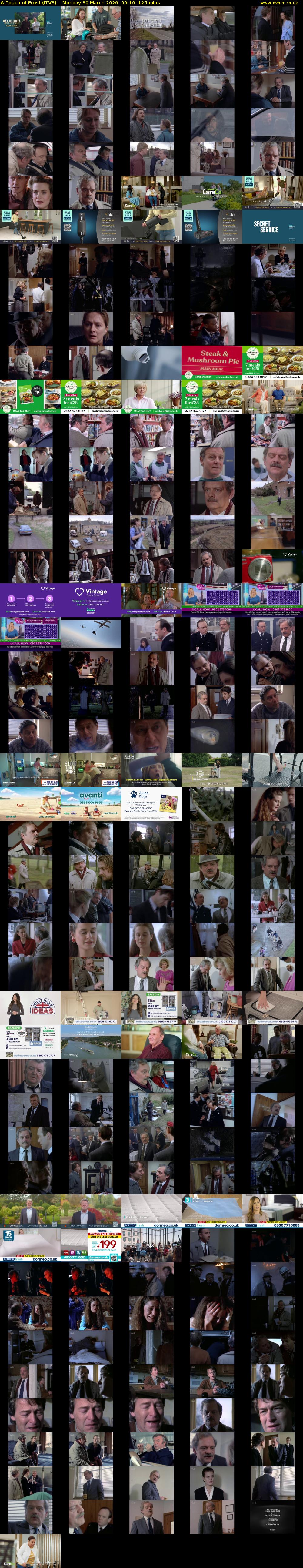 A Touch of Frost (ITV3) Monday 30 March 2026 09:10 - 11:15