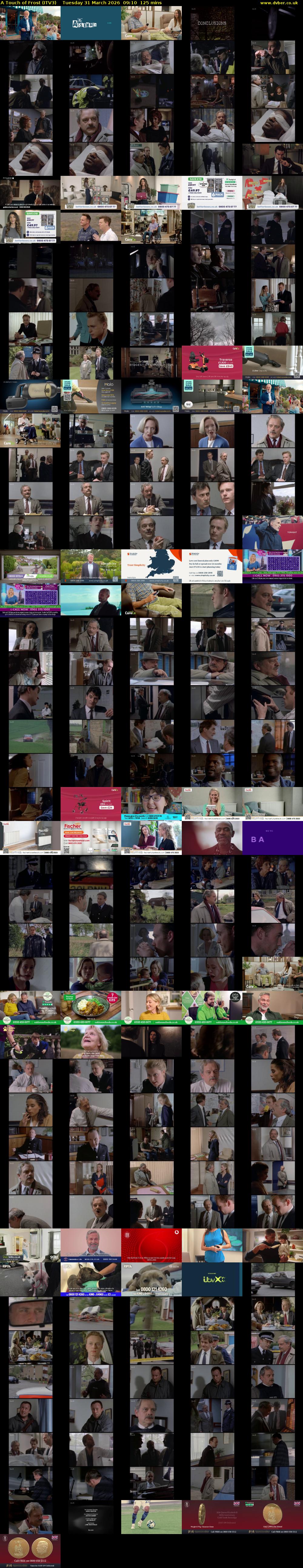 A Touch of Frost (ITV3) Tuesday 31 March 2026 09:10 - 11:15