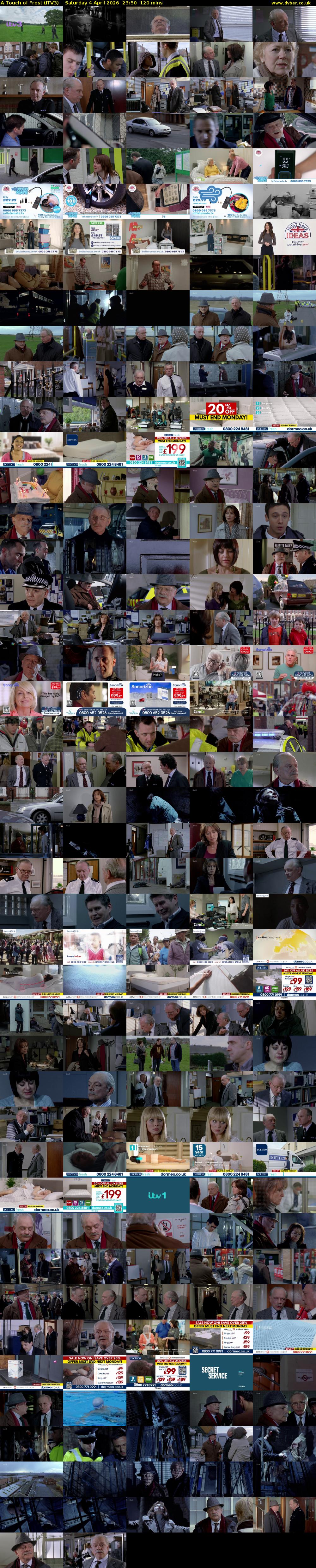 A Touch of Frost (ITV3) Saturday 4 April 2026 23:50 - 01:50