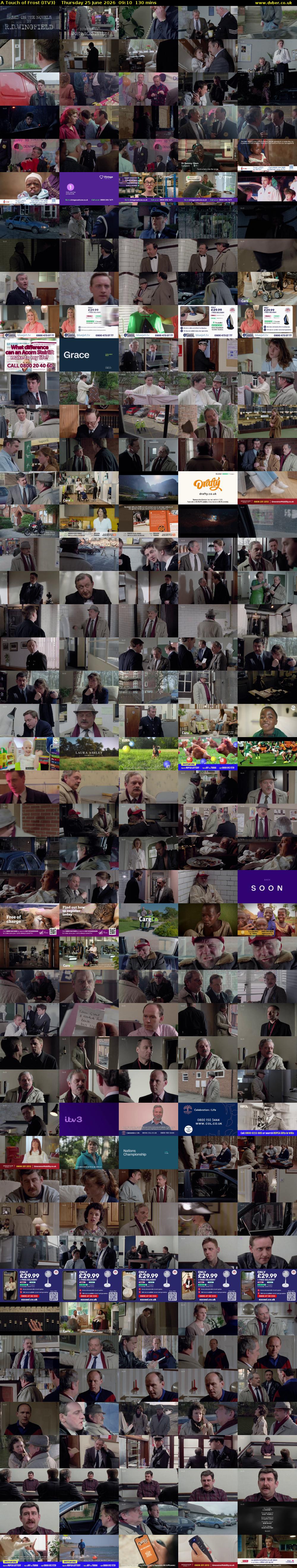A Touch of Frost (ITV3) Thursday 25 June 2026 09:10 - 11:20