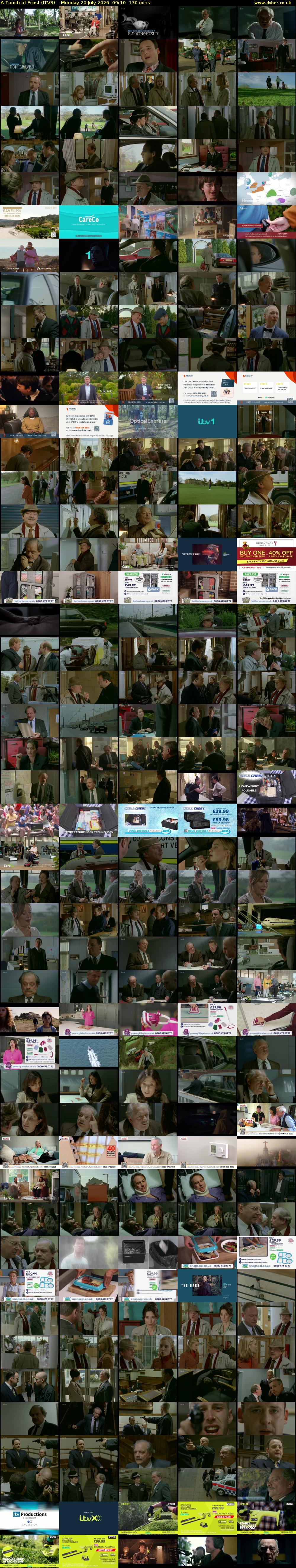A Touch of Frost (ITV3) Monday 20 July 2026 09:10 - 11:20