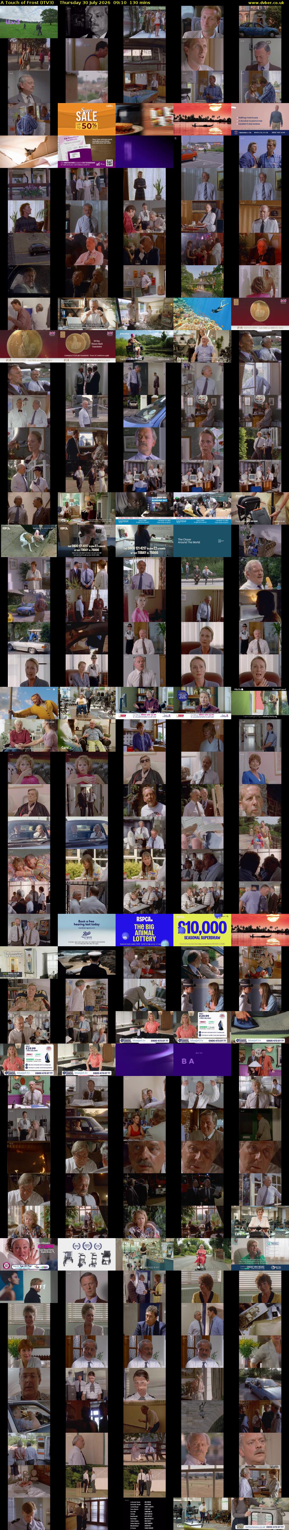 A Touch of Frost (ITV3) Thursday 30 July 2026 09:10 - 11:20