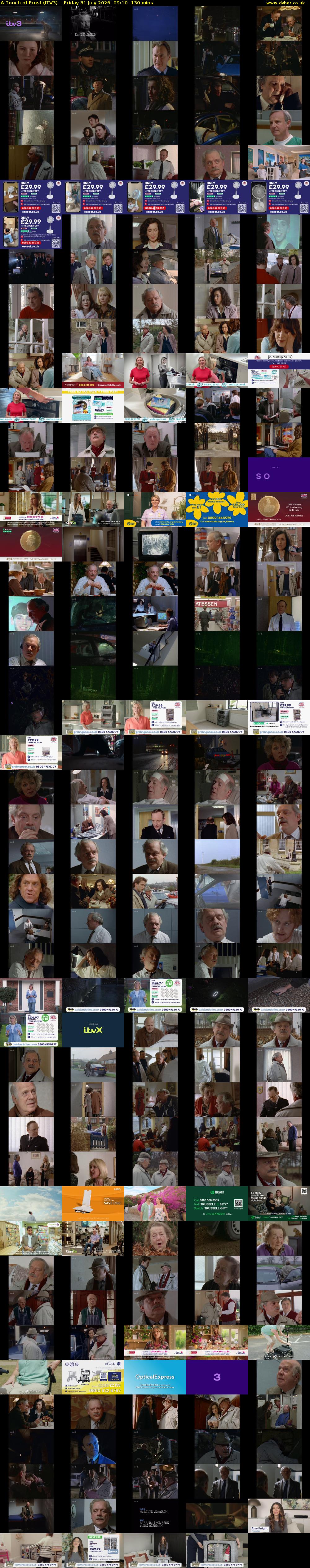 A Touch of Frost (ITV3) Friday 31 July 2026 09:10 - 11:20