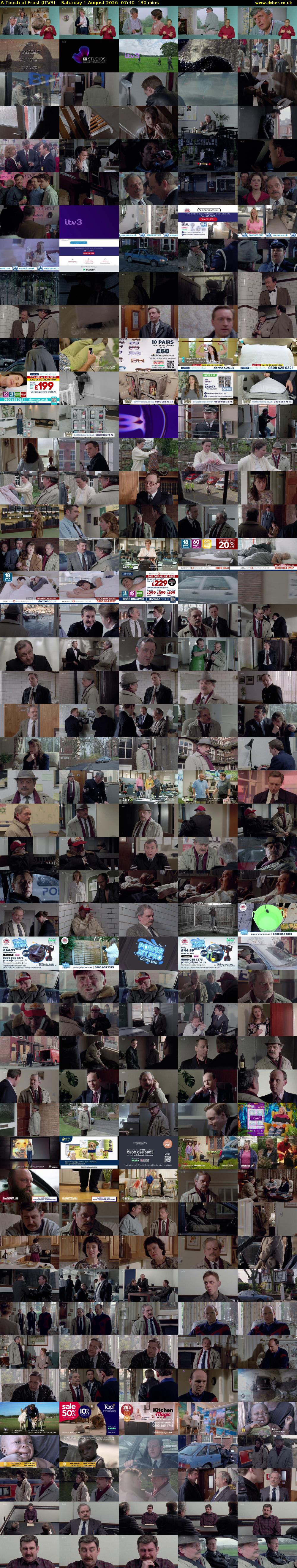 A Touch of Frost (ITV3) Saturday 1 August 2026 07:40 - 09:50