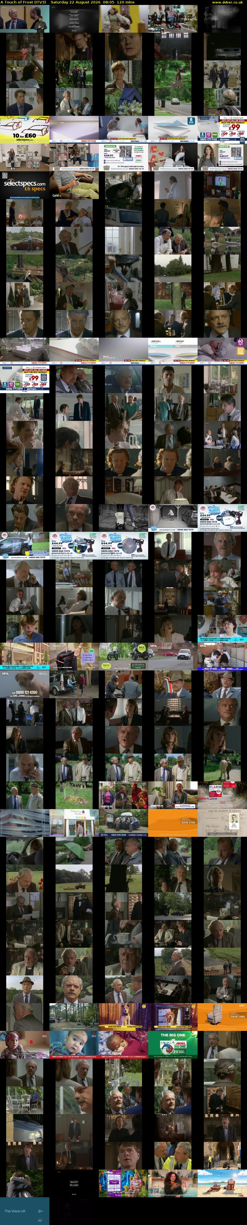 A Touch of Frost (ITV3) Saturday 22 August 2026 08:05 - 10:05