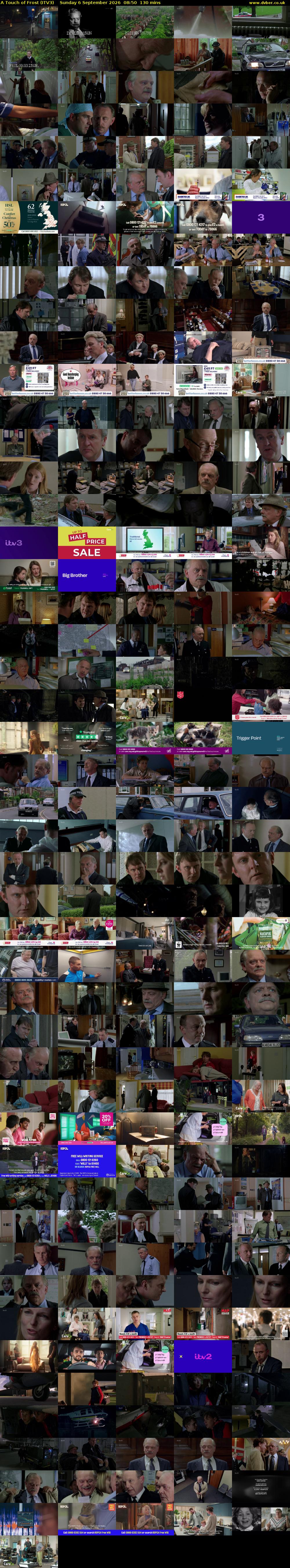 A Touch of Frost (ITV3) Sunday 6 September 2026 08:50 - 11:00