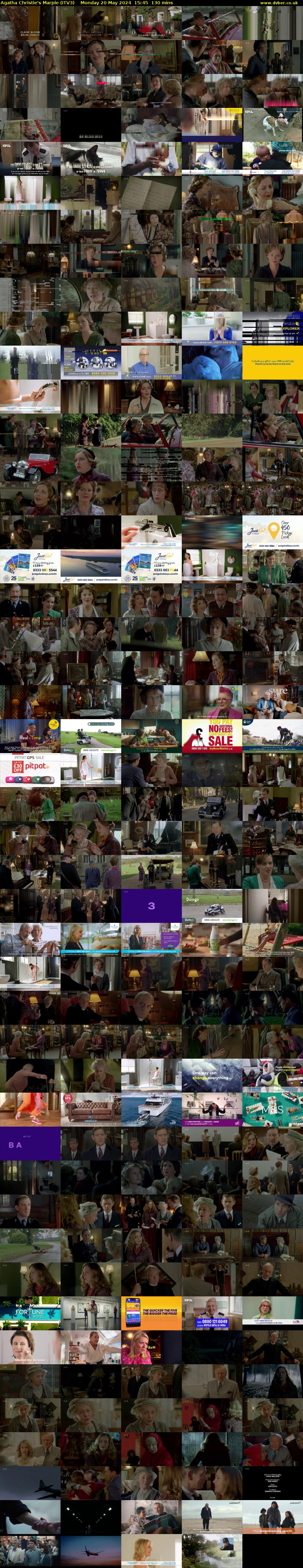 Agatha Christie's Marple (ITV3) Monday 20 May 2024 15:45 - 17:55
