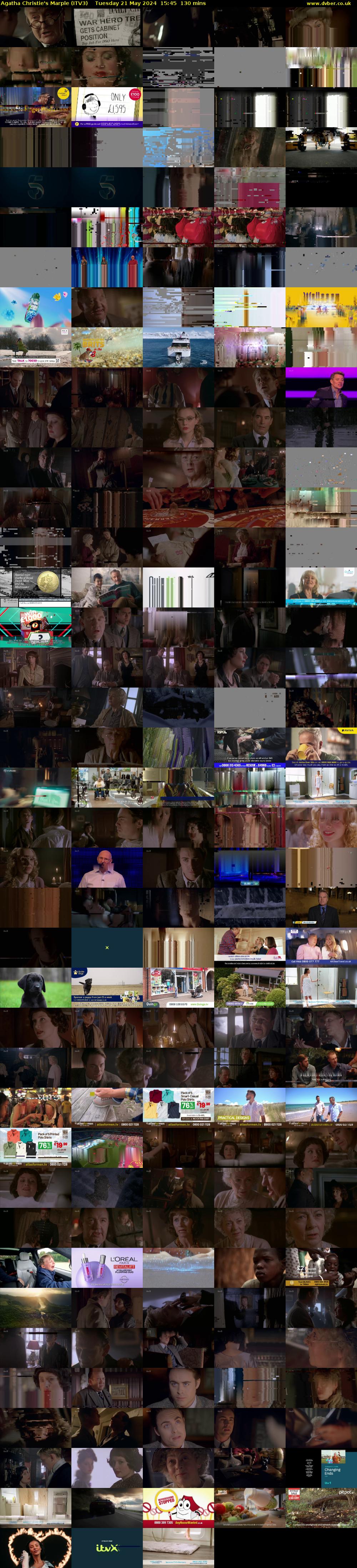 Agatha Christie's Marple (ITV3) Tuesday 21 May 2024 15:45 - 17:55