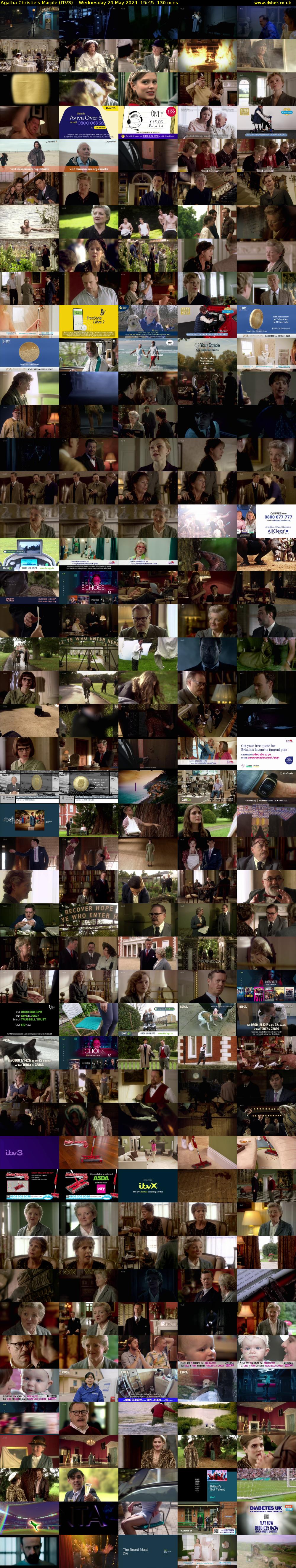 Agatha Christie's Marple (ITV3) Wednesday 29 May 2024 15:45 - 17:55