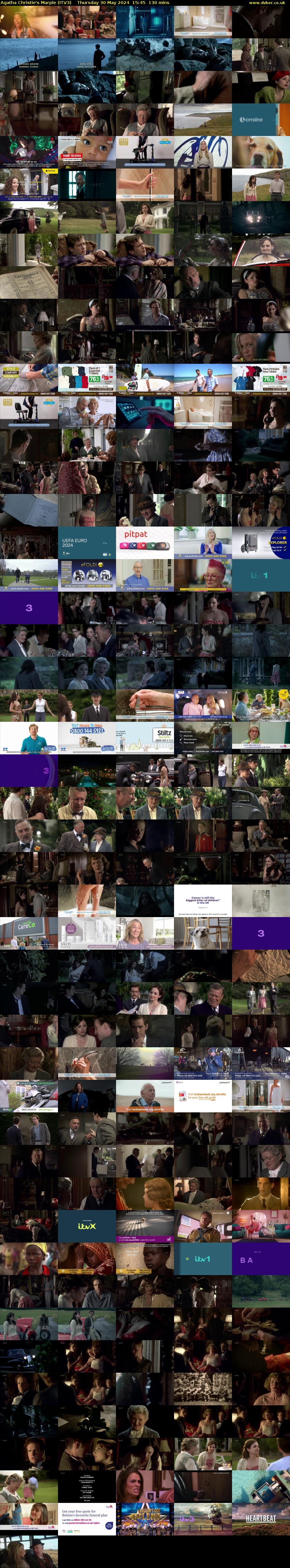 Agatha Christie's Marple (ITV3) Thursday 30 May 2024 15:45 - 17:55