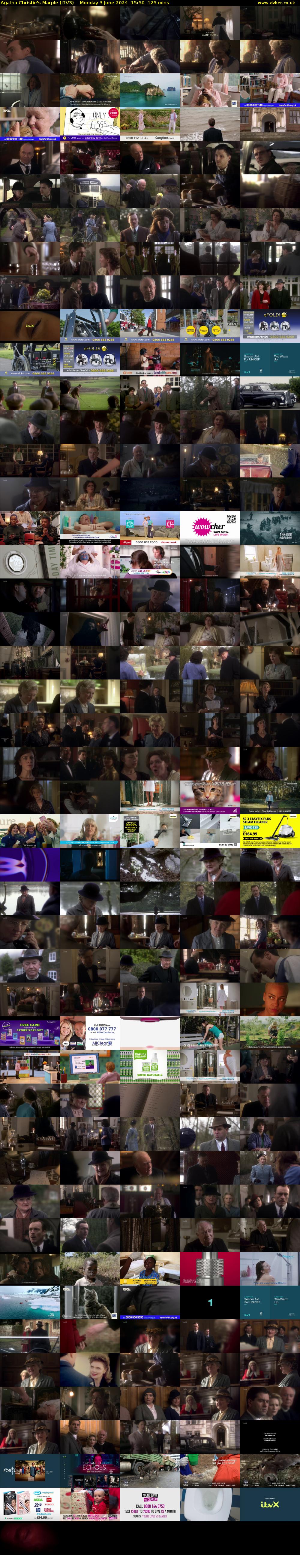 Agatha Christie's Marple (ITV3) Monday 3 June 2024 15:50 - 17:55