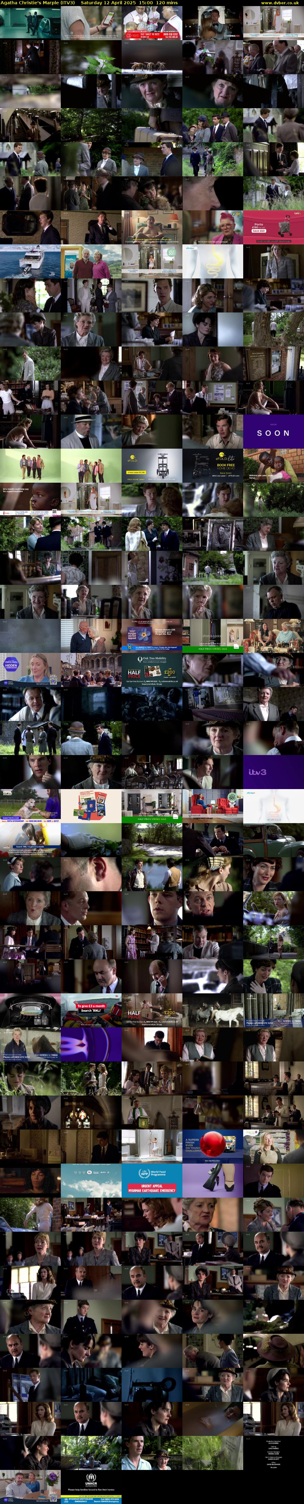 Agatha Christie's Marple (ITV3) Saturday 12 April 2025 15:00 - 17:00