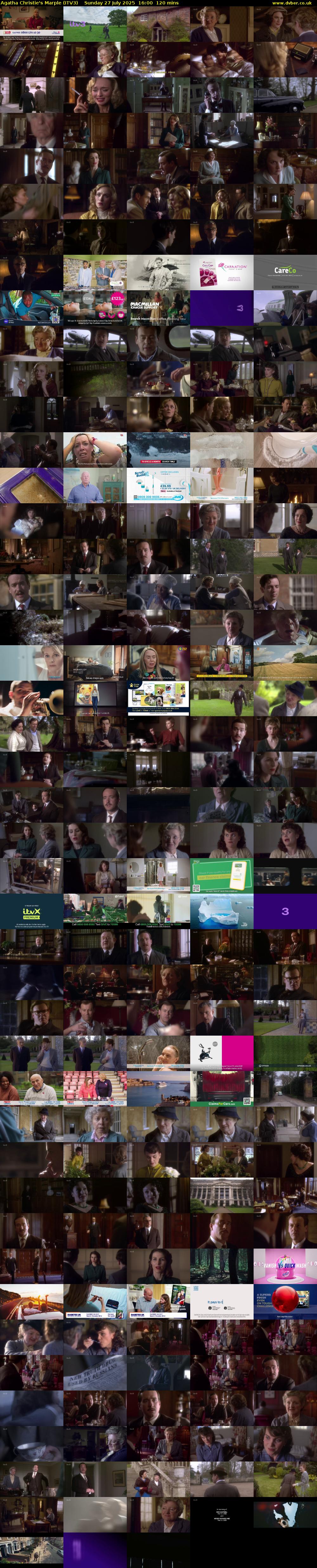 Agatha Christie's Marple (ITV3) Sunday 27 July 2025 16:00 - 18:00