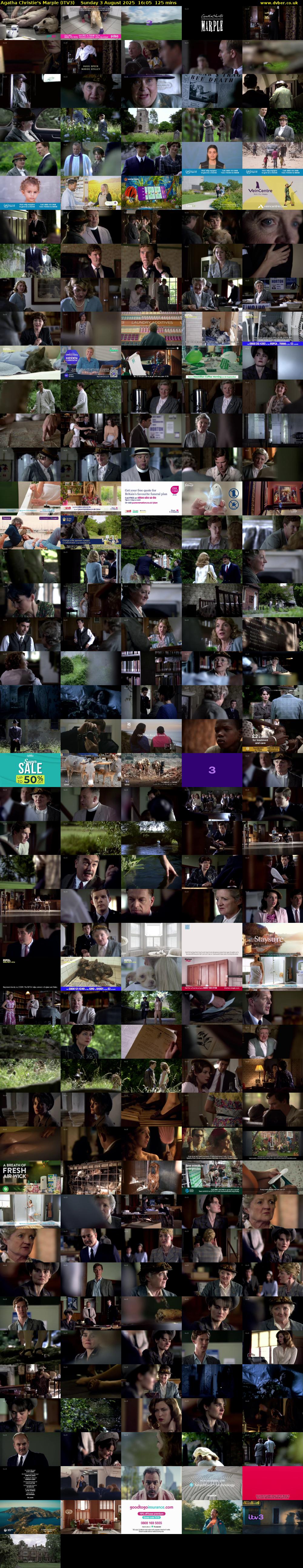 Agatha Christie's Marple (ITV3) Sunday 3 August 2025 16:05 - 18:10