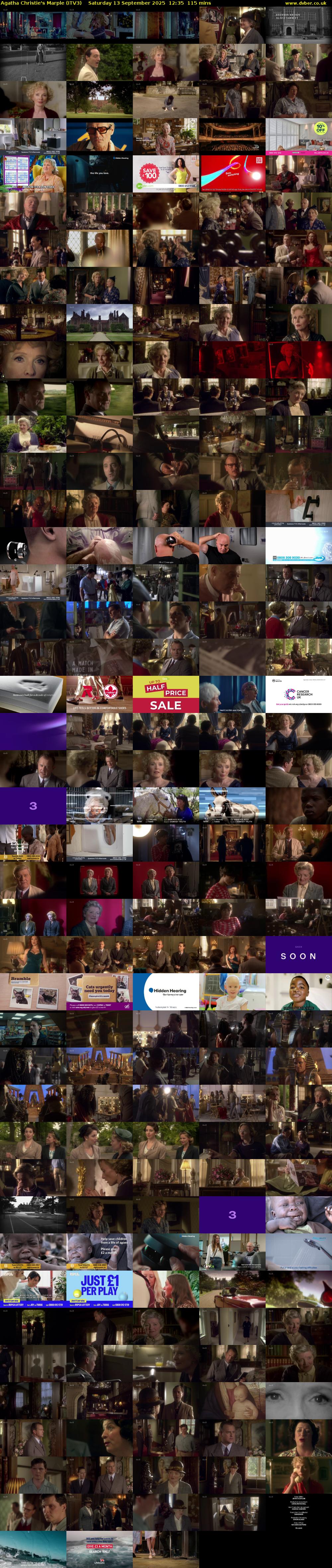 Agatha Christie's Marple (ITV3) Saturday 13 September 2025 12:35 - 14:30