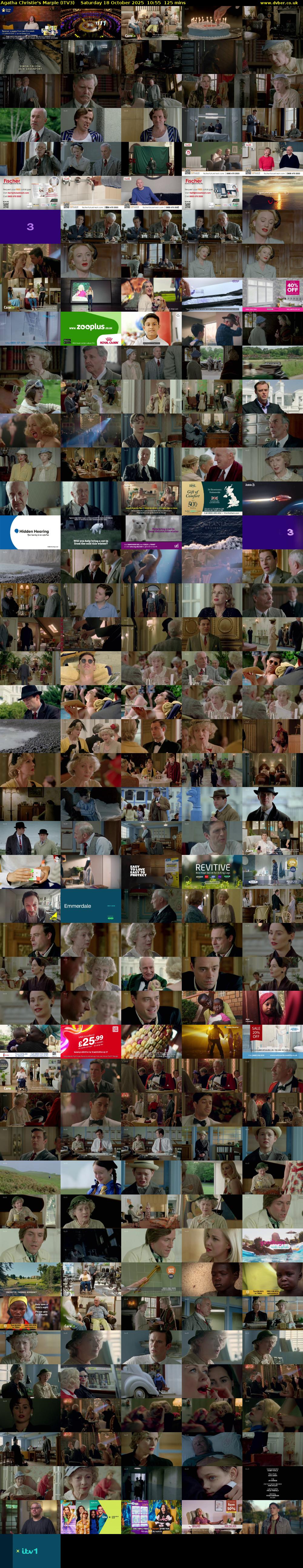 Agatha Christie's Marple (ITV3) Saturday 18 October 2025 10:55 - 13:00