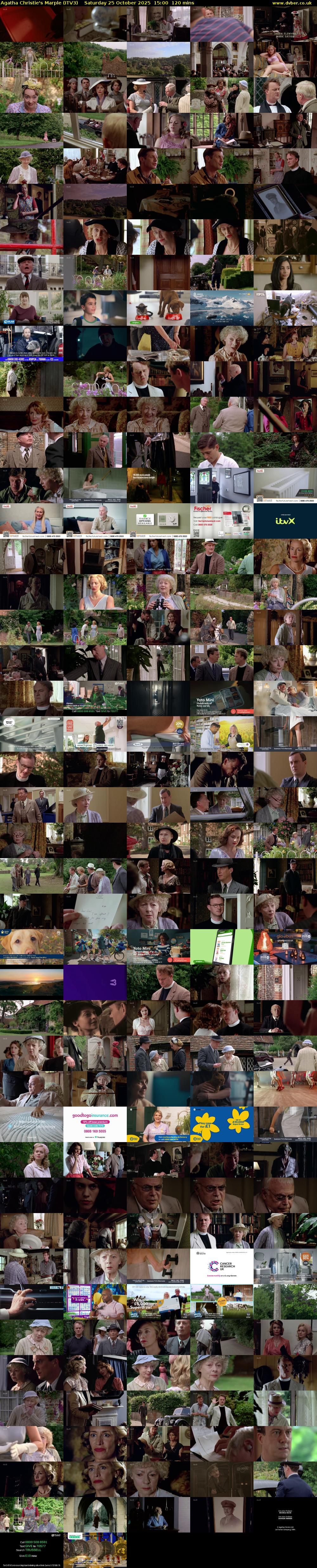 Agatha Christie's Marple (ITV3) Saturday 25 October 2025 15:00 - 17:00