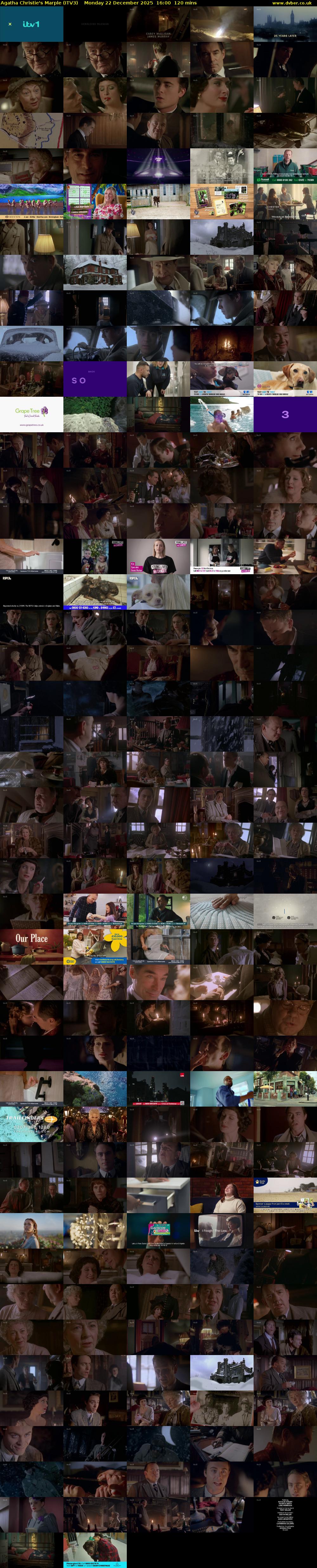 Agatha Christie's Marple (ITV3) Monday 22 December 2025 16:00 - 18:00
