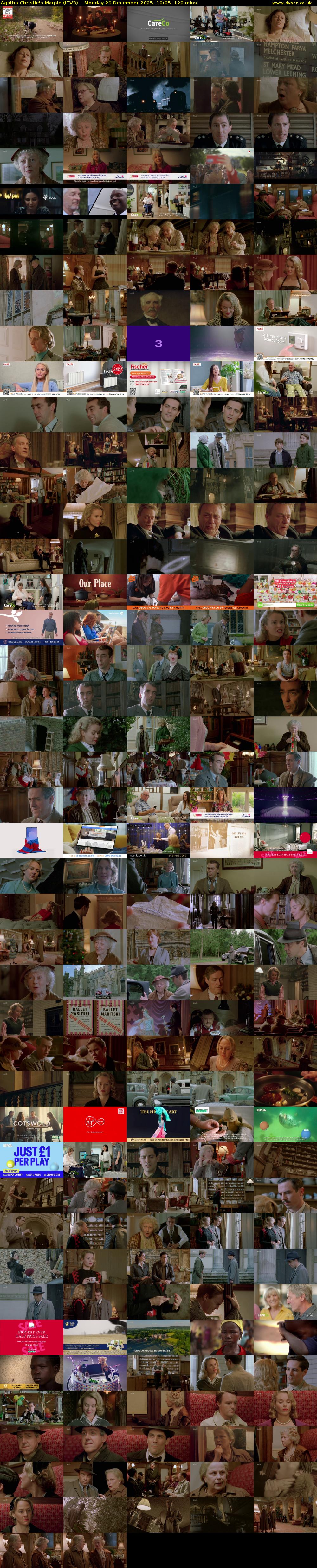 Agatha Christie's Marple (ITV3) Monday 29 December 2025 10:05 - 12:05
