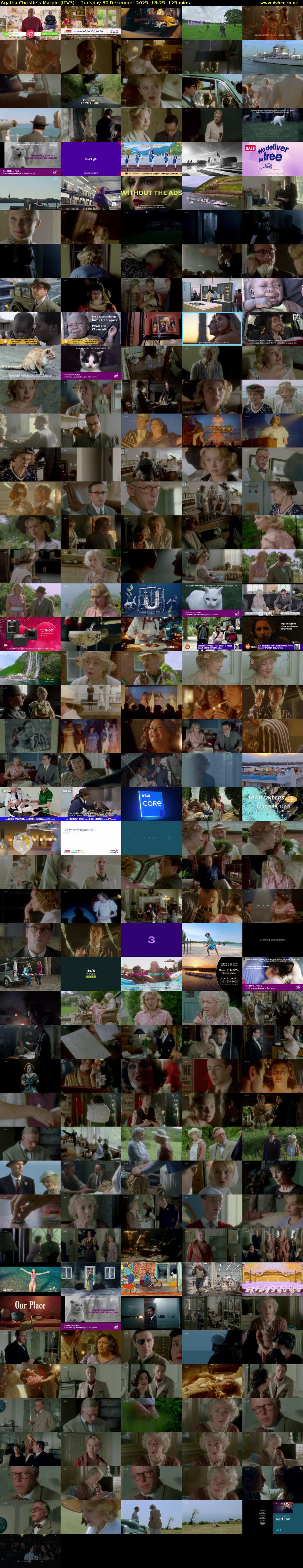 Agatha Christie's Marple (ITV3) Tuesday 30 December 2025 18:25 - 20:30
