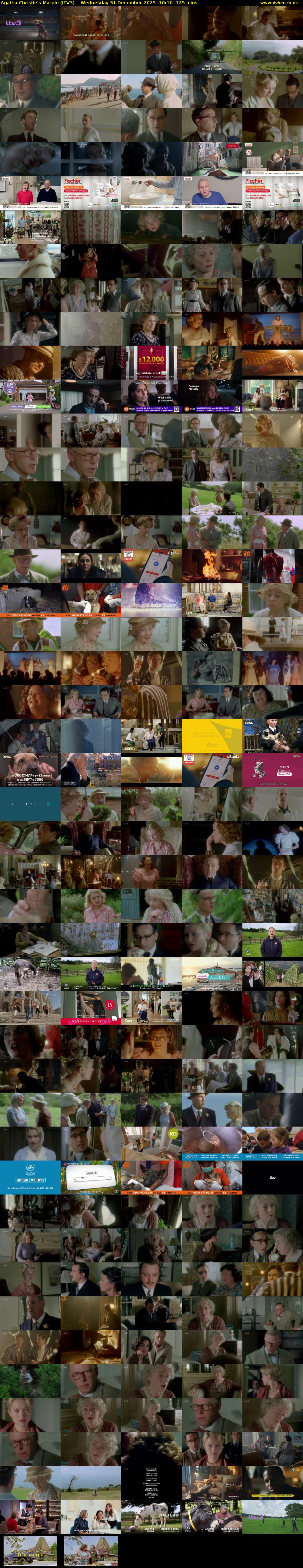 Agatha Christie's Marple (ITV3) Wednesday 31 December 2025 10:10 - 12:15