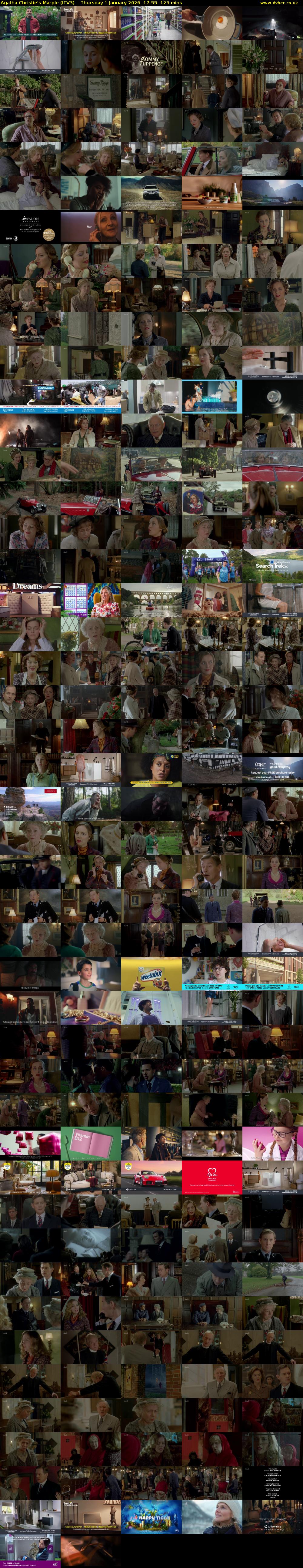 Agatha Christie's Marple (ITV3) Thursday 1 January 2026 17:55 - 20:00