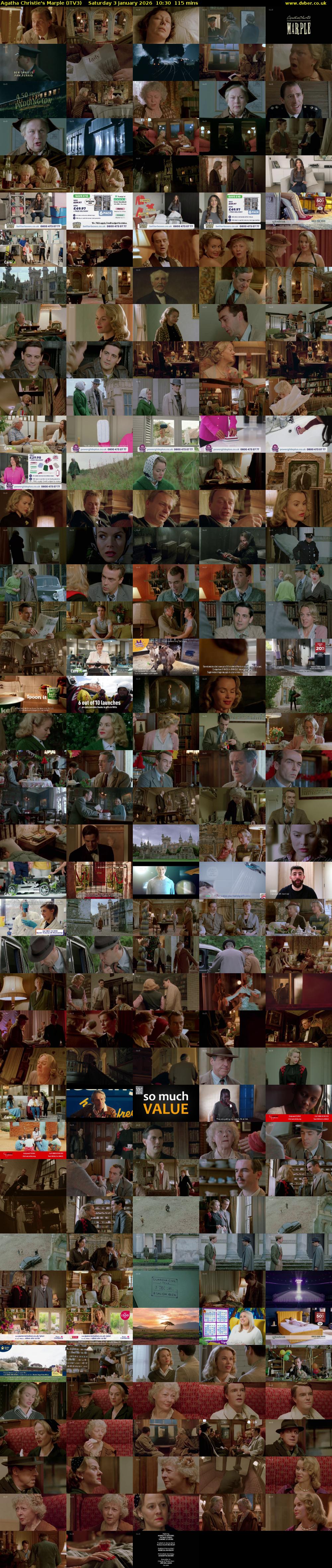 Agatha Christie's Marple (ITV3) Saturday 3 January 2026 10:30 - 12:25