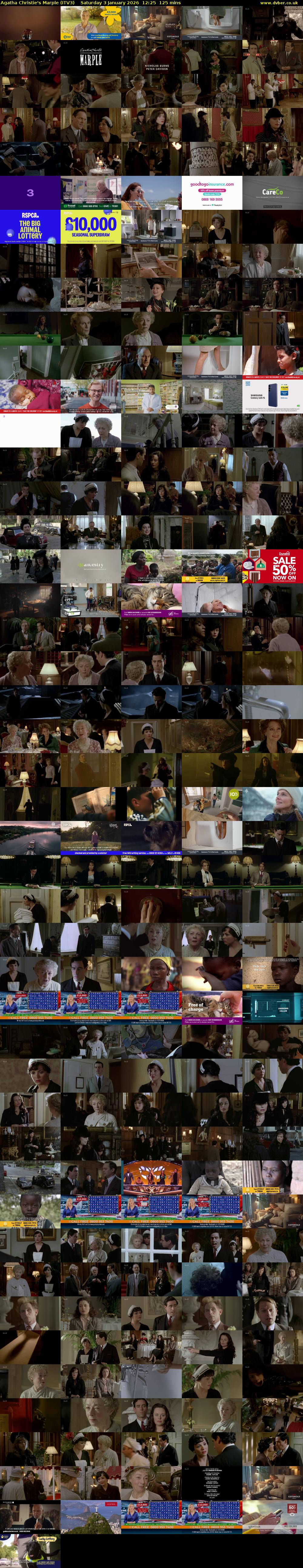 Agatha Christie's Marple (ITV3) Saturday 3 January 2026 12:25 - 14:30