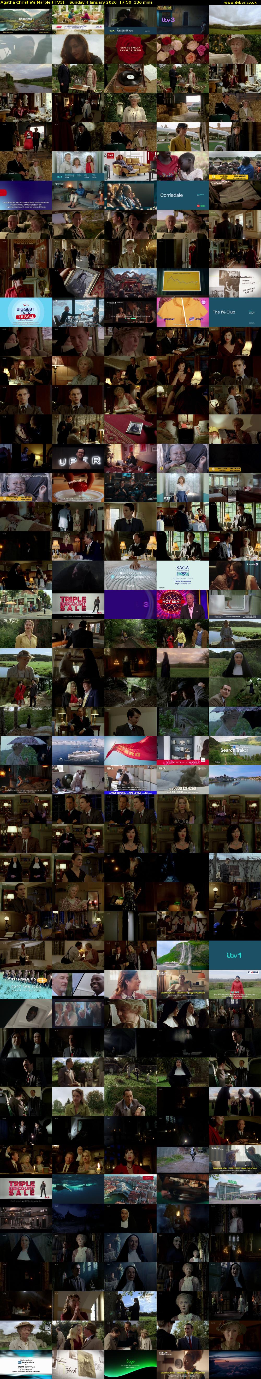 Agatha Christie's Marple (ITV3) Sunday 4 January 2026 17:50 - 20:00