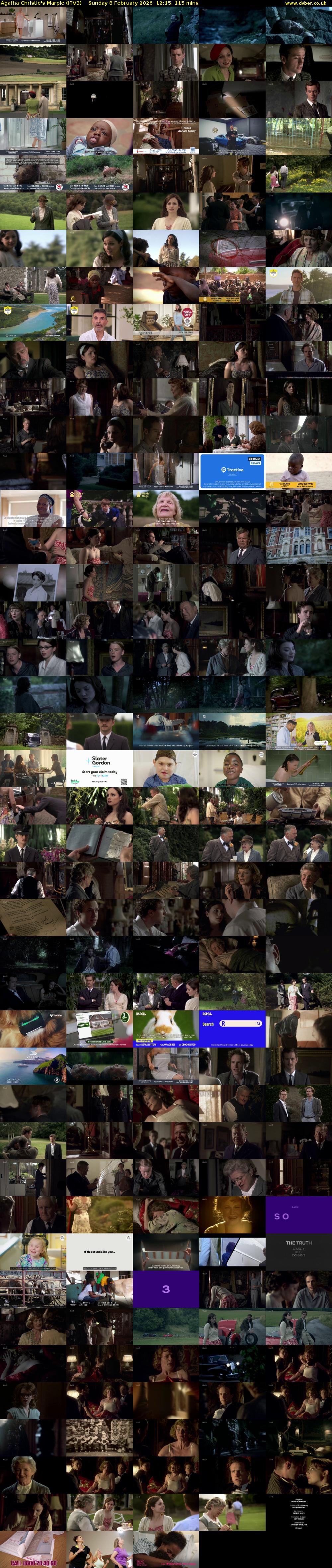 Agatha Christie's Marple (ITV3) Sunday 8 February 2026 12:15 - 14:10