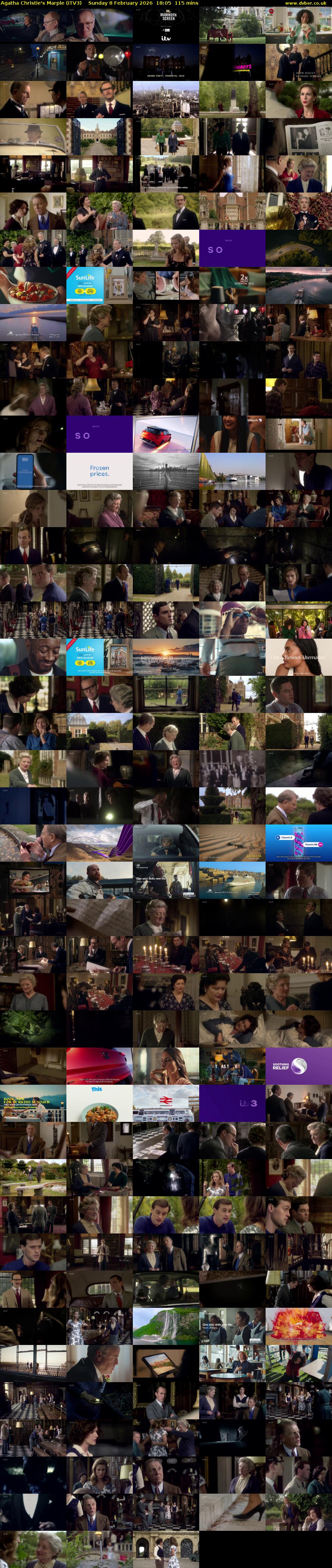 Agatha Christie's Marple (ITV3) Sunday 8 February 2026 18:05 - 20:00