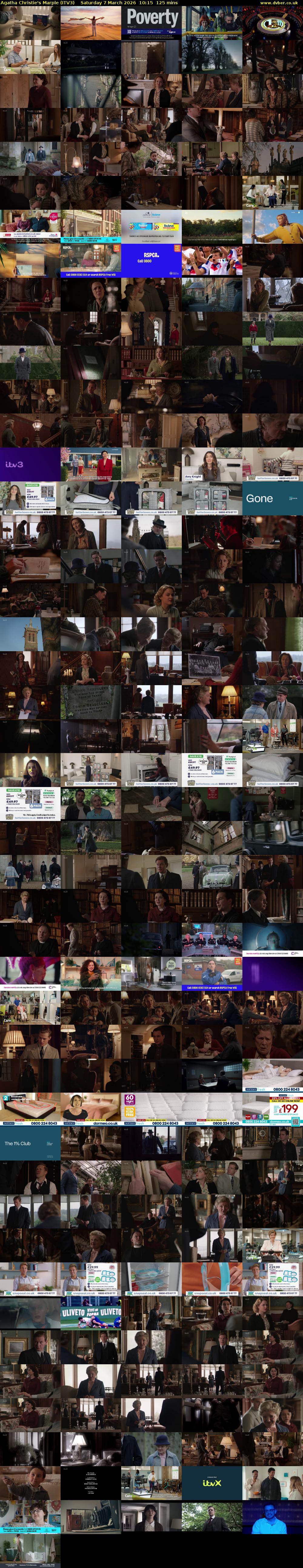 Agatha Christie's Marple (ITV3) Saturday 7 March 2026 10:15 - 12:20