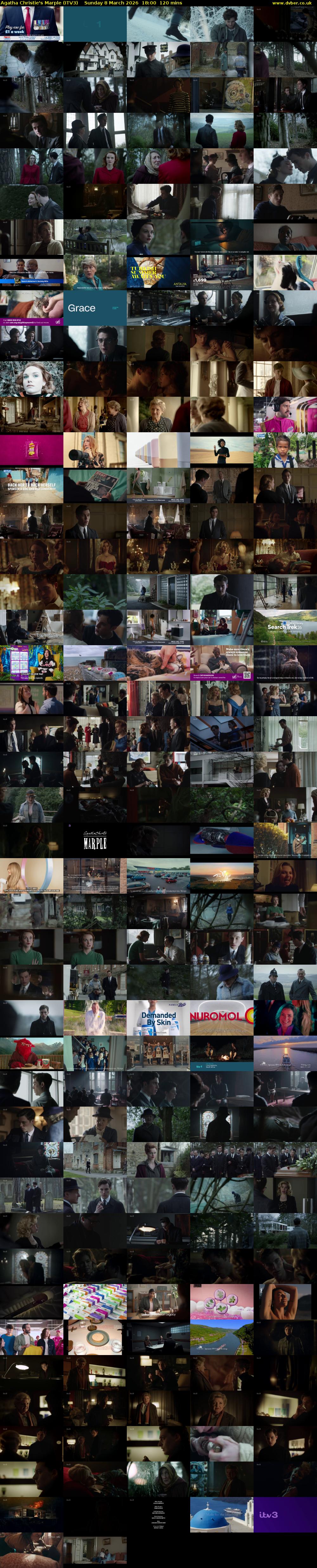 Agatha Christie's Marple (ITV3) Sunday 8 March 2026 18:00 - 20:00